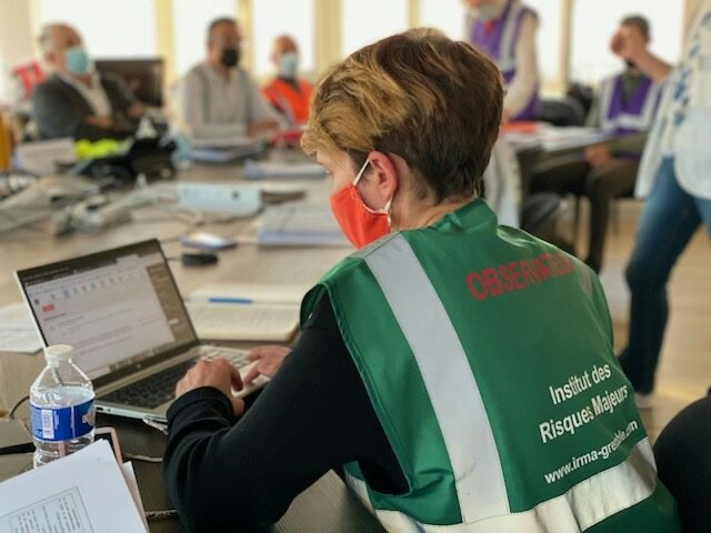 Photo prise lors d’une formation animée par l’Institut des risques majeurs (IRMa).